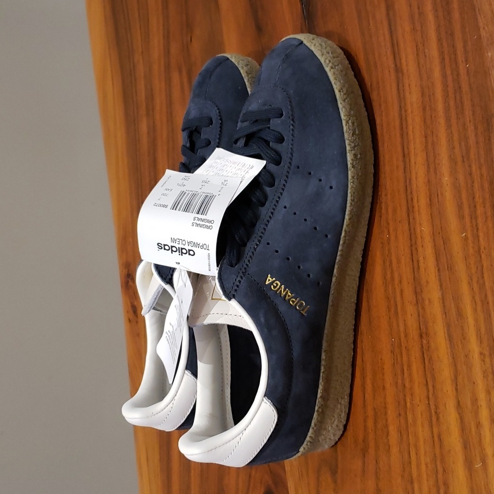 Adidas Originals Topanga Clean Navy Suede Men's 7.5